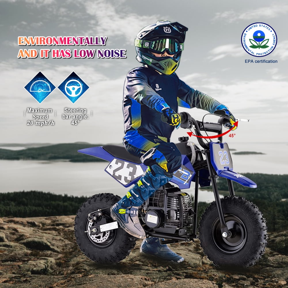 HOVER HEART DB002 50cc Gas Powered Mini Bike, Off-Road Tires, EPA Approved √¢¬Ä¬ì Green