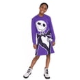 thumbnail image 6 of Nightmare Before Christmas Girls Cosplay Hoodie Dress with Long Sleeves, Sizes 4-18, 6 of 11