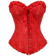 thumbnail image 1 of Femmes Corsets Bustiers Désossés Top Brodé Grande Taille, 1 of 6