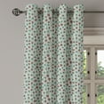 thumbnail image 2 of Ambesonne Geometric Grommet Curtain, Thin Lines with Dots, 50" x 120", Brown Cream Seafoam, 2 of 6