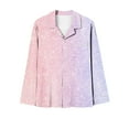 thumbnail image 4 of BLVB Womens Casual Pajama Sets Printed Long Sleeve Button down Shirts and Pants 2 Piece Outfits Plus Size Sleepwear Pjs, 4 of 4