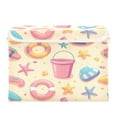 thumbnail image 7 of Yayeee Collapsible Cube Storage Bin with Lid Fabric Closet Decorative Basket with Handles, Blue Beach Toys Pattern, 7 of 7