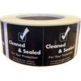 thumbnail image 1 of Black Tamper Seals - Cleaned & Sealed Labels With Slits | 2 x 4" Inch | 500 Pack, 1 of 1
