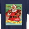 thumbnail image 3 of Coca-Cola - Sip Of Good Taste Vintage Coca Cola Santa - Women's Short Sleeve Graphic T-Shirt, 3 of 5
