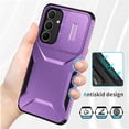 thumbnail image 5 of Rugged Case for Samsung Galaxy A35 5G with Slide Camera Cover & Drop Protection Purple, 5 of 5