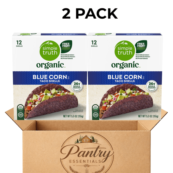Simple Truth Organic Blue Corn Taco Shells Organic 2 Pack 5.5 oz