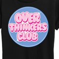 thumbnail image 3 of Instant Message - Over Thinkers Club - Women's Short Sleeve Graphic T-Shirt, 3 of 6