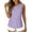 Purple, variant on RQYYD Womens Sleeveless Asymmetric Neck Tops Casual Striped Blouses Button Front Tank Tee Shirts Daily Clothes