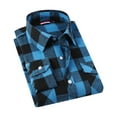 thumbnail image 3 of Onimisc Mens Flannel Shirt Long Sleeve Plaid Flannel Shirt for Men Casual Button Down Shirts Regular Fit, 3 of 6