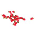 thumbnail image 3 of 10 Piezas Mini Alimentos Porción Frutas 1:12 Escala Miniatura - rojo, () 6 * 4 mm / 0,23 * 0,15 pulgadas Sunnimix Dollhouse Fruit, 3 of 8