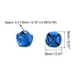 thumbnail image 2 of Uxcell Craft Bells Bulk DIY Bells for Christmas Festival Decoration Party Home 0.31 inch 100 Pack Sapphire Blue, 2 of 3