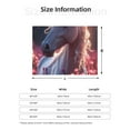 thumbnail image 5 of Fuzoiu Flower White Horse Print Flannel Blanket,Throw Blanket,Flannel Home Decor,Fleece Bed Blankets,Cozy Soft Blanket for Bed, Sofa, Camping, and Travel-80"x60", 5 of 6