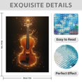 thumbnail image 3 of Diamond Art Kit for Adults, Violin Radiance Magical Glow Diamond Painting for Adults Beginners, DIY Diamond Art Painting Kits, 5D Diamond Painting Crafts for Home Decor 12x16 Frameless, 3 of 7