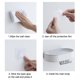 thumbnail image 4 of Injueey Jabonera de baño, soporte de caja de jabón de baño montado en la pared con gancho, almacenamiento de esponja Juegos de accesorios de baño Blanco, 4 of 6