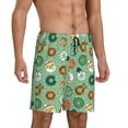 thumbnail image 5 of KLL Christmas Donuts for Men's 1-Pack Shorts,Sleep Pajama Shorts for Men Soft Pj Shorts Men's Pajama Bottoms Sleepwear -, 5 of 7