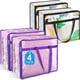 thumbnail image 1 of Bolsa de 4 Bolsas de Almacenamiento Transparentes para Ropa, Ropa de Cama y Juguetes, Organizadores de PVC con Cierre Multiusos de 40 L, Diseño Que Ahorra Espacio y Plegable para Clóset, Mudanza y Or, 1 of 8