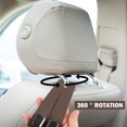 thumbnail image 6 of Car Headrest Hooks Wear Resistant Backseat Hanger Hook Load Capacity Car Seat Storage Hanger Safe Secure Car Headrest Hanger Space Saving Car Headrest Hooks for Car, 6 of 9