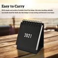 thumbnail image 4 of 2021 Mini Desktop Calendar Table English Yearly Montly Organizer Table Schedule Planner Agenda Organizer, Black, 4 of 8