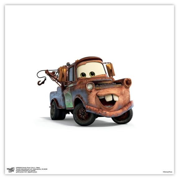 Gallery Pops Disney Pixar Cars 3 - Mater Wall Art, Unframed Version, 12" x 12"