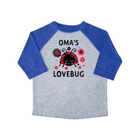 

Inktastic Valentine s Day Oma s Lovebug Gift Toddler Boy or Toddler Girl T-Shirt