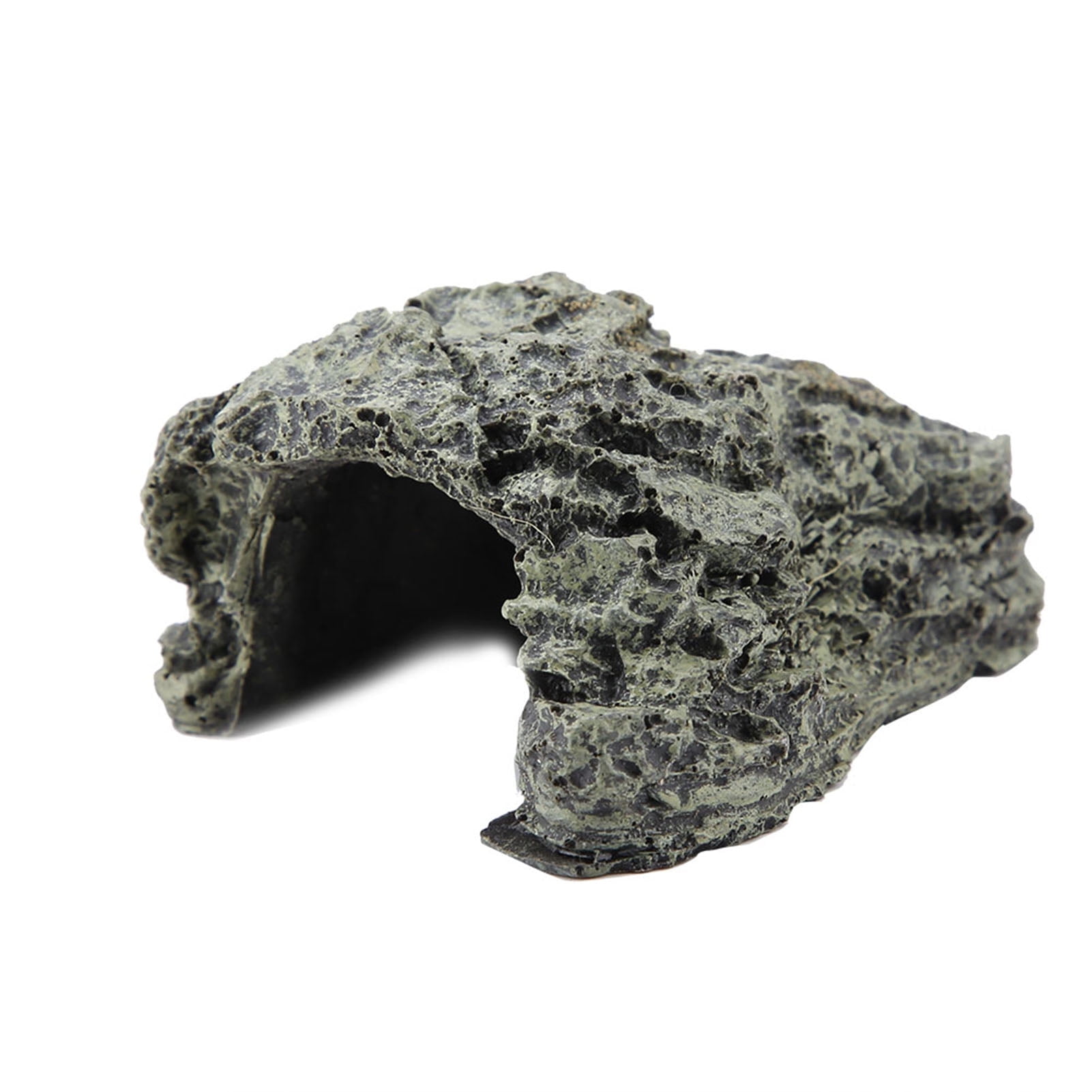 Fish Hiding Cave,Aquarium Cave Frog ,House for Outside Garden, Turtle Reptile Basking Hide Habitat Decoration Ornament[S]