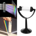 thumbnail image 2 of Verre Optique Triple Triangulaire avec Support pour Spectre de Lumière Physique, 2 of 5