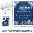 thumbnail image 2 of Thank You Gift,Flannel Blanket Best Thank You Gifts for Women 150x130CM,Thank You Teacher Gifts for Women,Thank You Gifts for Colleagues,Friends,Wife (NAVY), 2 of 6