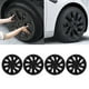 thumbnail image 1 of 4 Uds tapacubos de rueda de 18 pulgadas cubo de rueda envoltura completa cubierta de borde Protector de ajuste reemplazo para Tesla modelo 3 2017 a 2023 negro brillante Jadeshay A, 1 of 8