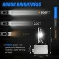 thumbnail image 6 of For Chevrolet Impala 2014-2020 D3S HID Headlight Bulbs High&Low Beam 70W 9000LM 6000K Super Bright Plug & Play Pack of 2, 6 of 11