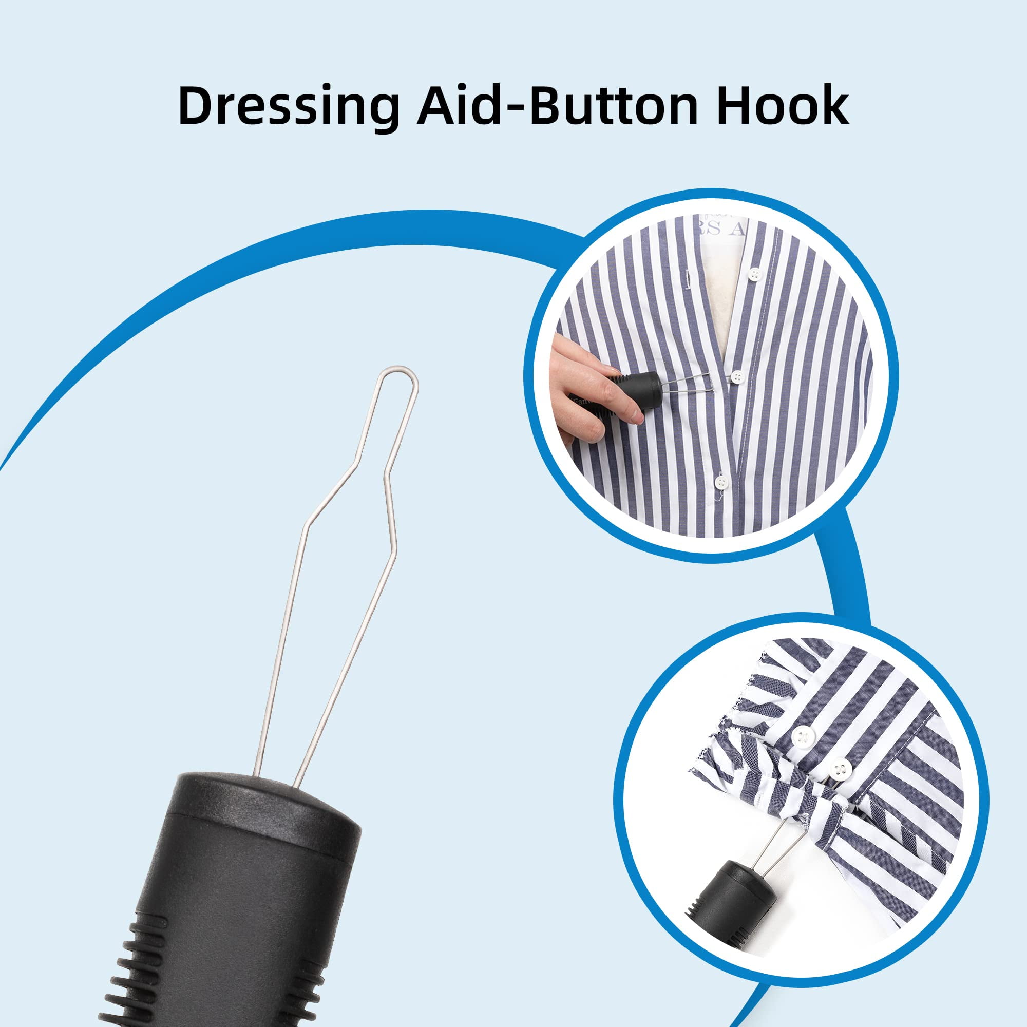 1/2X BUTTON HOOK Tool Dressing Aid Tools Zipper Helper For Arthritis W8G3  $5.68 - PicClick AU