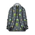 thumbnail image 3 of Alien UFO Medium Gray Pattern Backpack for School, Cute School Bag with Adjustable Shoulder Straps and Padded Back, 15.3"x11"x7.1", 3 of 5