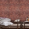 thumbnail image 6 of UMIGGEE Red Brick Wallpaper Peel and Stick Wallpaper Brick Wallpaper 17.5-in x 118-in Self-Adhesive Removable Decorative Contact Paper for House Decoration PVC DIY, 6 of 9
