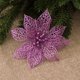 thumbnail image 5 of Inteprter Adornos de Navidad Árbol de Navidad Hueco Flor artificial Decoración Flor de plástico 10/20X Kits de decoración para fiestas violeta Inteprter HA001459-05, 5 of 6
