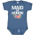 thumbnail image 3 of Inktastic Maid of Honor with Flower Illustration Girls Baby Bodysuit, 3 of 5