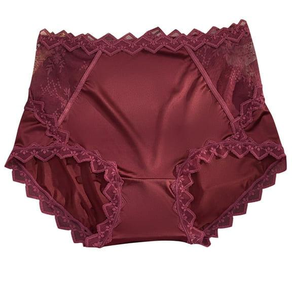 yillto Womens Lace Panties Full Coverage High Waist Briefs Lightweight Breathable Comfy Underpants