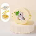 thumbnail image 1 of Lunch Box Convenient Outer Band Outdoor Bento Boxes Mushroom Lunch Box Lattice Design Lunch Container Yellow, 1 of 6