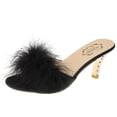 thumbnail image 2 of Zapatos de mujer Moda Color sólido Minimalista Sexy Tela de felpa Sandalias de tacones altos finos Wmkox8yii ytu1699, 2 of 9