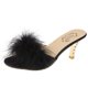 thumbnail image 2 of Zapatos de mujer Moda Color sólido Minimalista Sexy Tela de felpa Sandalias de tacones altos finos Wmkox8yii  ytu1698, 2 of 9