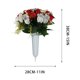 thumbnail image 3 of Cemetery Flowers 18-Head Rose Bouquet With Bucket Decoration, 3 of 7