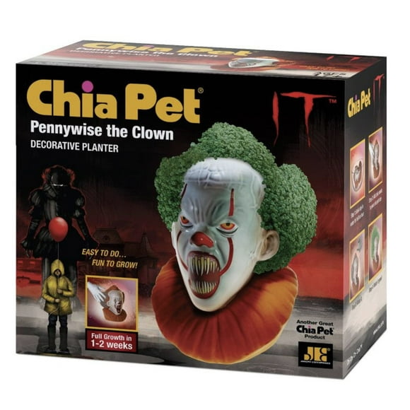 Chia Pet Planter - Pennywise le Clown - Crier - Objets de Collection Décoratifs Poterie Jardin Jardin Décoration à l'Intérieur Fleur Plante Jardinier Décoratif