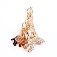 thumbnail image 4 of SHENMO Eiffel Tower Rhinestones Keyring Charm Pendant Purse Bag Key Ring Chain Keychain, 4 of 12