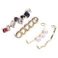 thumbnail image 1 of FRCOLOR Shoelace Buckles 4Pcs Creative Alloy Shoes Lace Decor Shoelace Decoration (Assorted Color),1.77"X0.47"X0.39", 1 of 5
