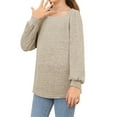 thumbnail image 3 of Long Sleeved Girls Square Neck Casual Tops Spring Autumn Children Kids Tops for 5-14 Years, 3 of 6