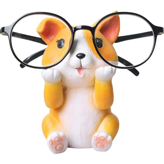 Expositores de portavasos divertidos con descuento - Accesorios decorativos para gafas para la oficina en casa (Corgi) JAMW Sencillez