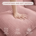 thumbnail image 4 of Modular 4 Seat U Shape Sectional Boneless Sofa, Cloud Sectional Couch with Deep Seat, Modern Modular 4-Seat Sofa Couch with Throw Pillows and 2 Movable Ottomans, Corduroy Fabric Pink, 4 of 11