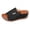Black, variant on BRICH Orthopedic Sandals for Women Dressy Comfortable Solid Color Wedge Platform Sandals with Arch Support Non Wide Mules White 6