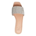 thumbnail image 3 of INC Womens Beige Stretch Gore Rhinestone Cushioned Nataliah Square Toe Slip On Slide Sandals Shoes 5.5 M, 3 of 4
