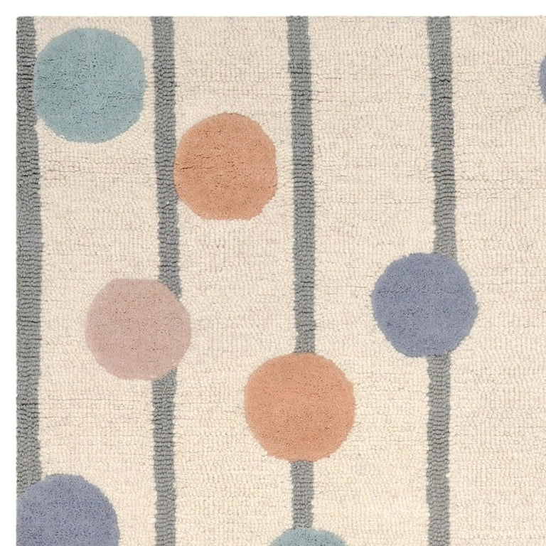 Safavieh Safavieh Kids Confetti 5 x 7 Ivory/Multi Indoor Abstract Kids Handcrafted Area Rug Safavieh Safavieh Kids Confetti 5 x 7 Ivory/Multi Indoor Abstract Kids Handcrafted Area Rug