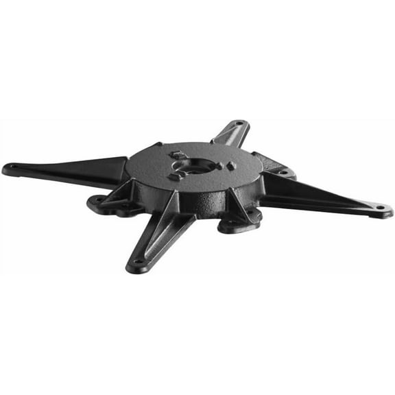 Soro Essentials- 18” Cast Iron Restaurant Cross Table Spider Base Only- Fits 3" or 4” Round Column Perfect for Indoor and Outdoor Restaurants Coffee Shops Lounge Areas Home and More