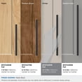 thumbnail image 4 of Amerock Merced 10-1/16 inch (256mm) Center-to-Center Matte Black Cabinet Pull, 4 of 7